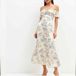 NWT Reformation Siamna Silk Dress - color Romantic